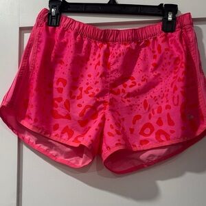 adidas Pink Leopard Print Women's Athletic Shorts
